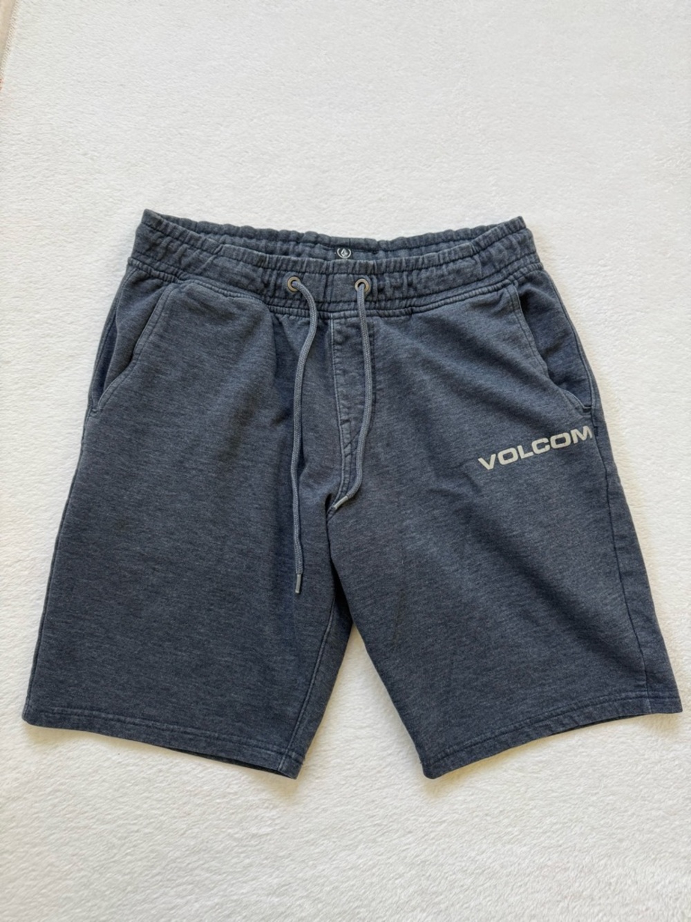 Volcom Men's Charcoal Drawstring Athletic Shorts
